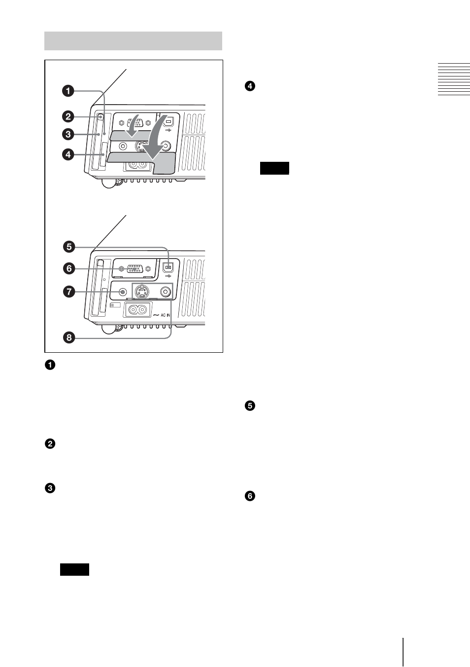 Panel de conectores | Sony VPL-CX70 User Manual | Page 129 / 176