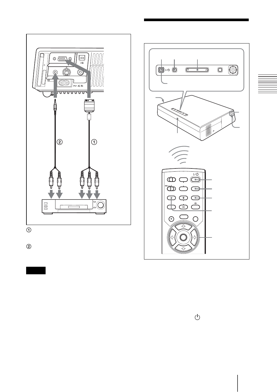 Proyección, Pulse la tecla i | Sony VPL-CX70 User Manual | Page 137 / 176