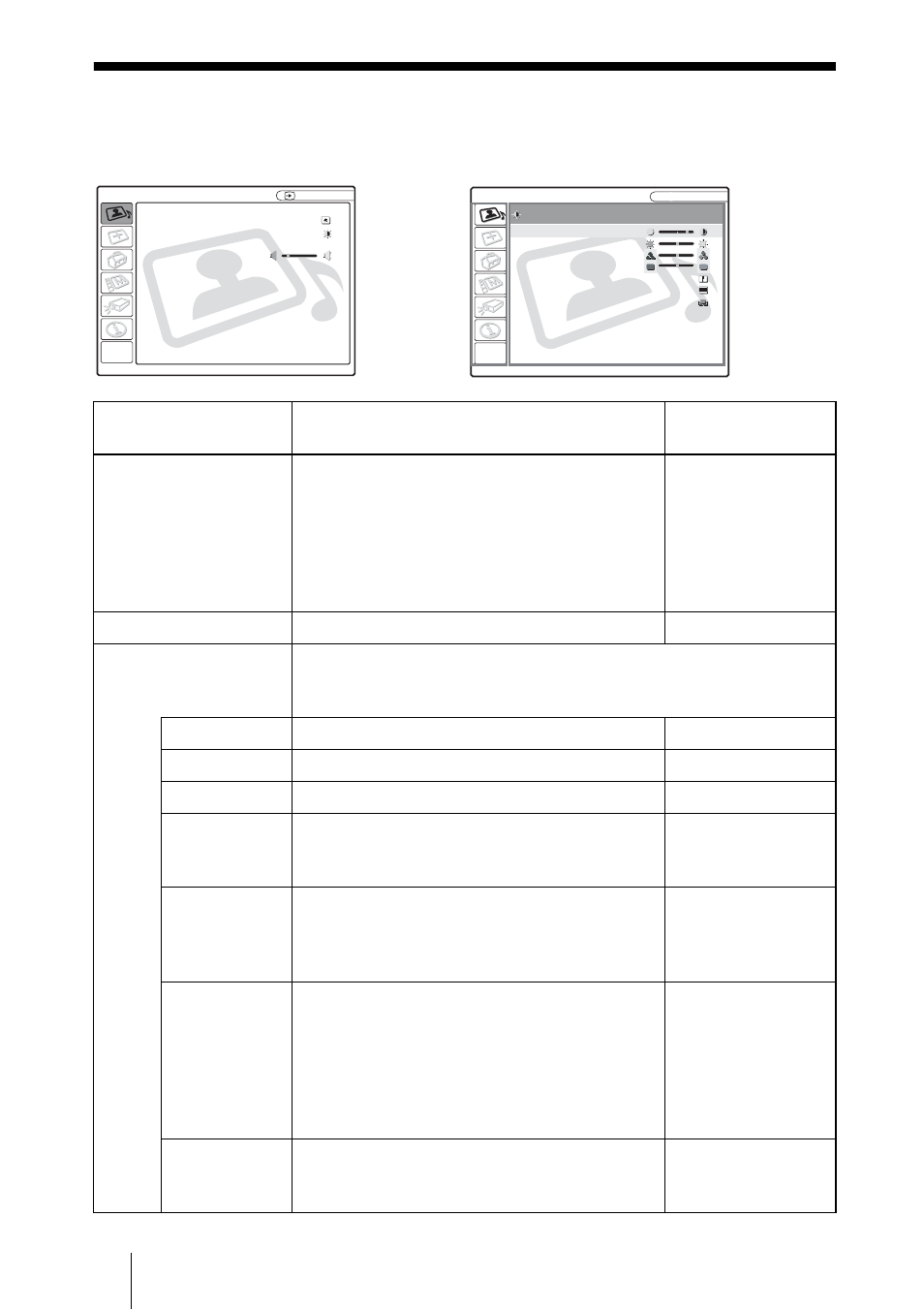 El menú configuración de imagen | Sony VPL-CX70 User Manual | Page 148 / 176