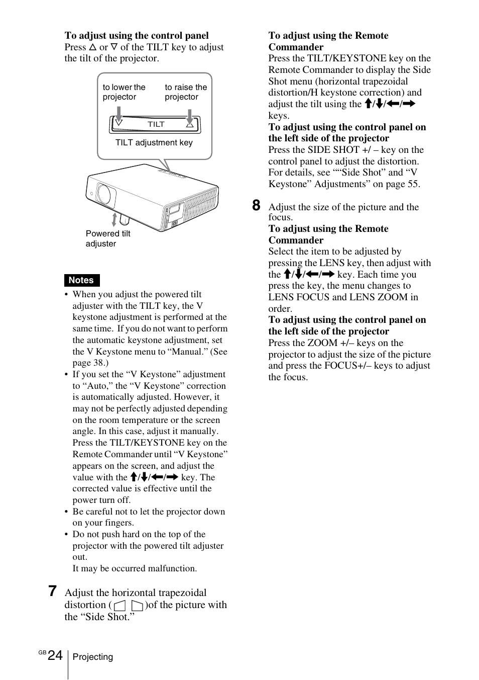Sony VPL-CX70 User Manual | Page 24 / 176