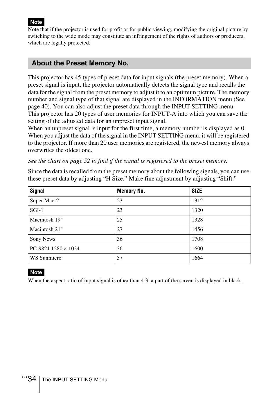 Sony VPL-CX70 User Manual | Page 34 / 176
