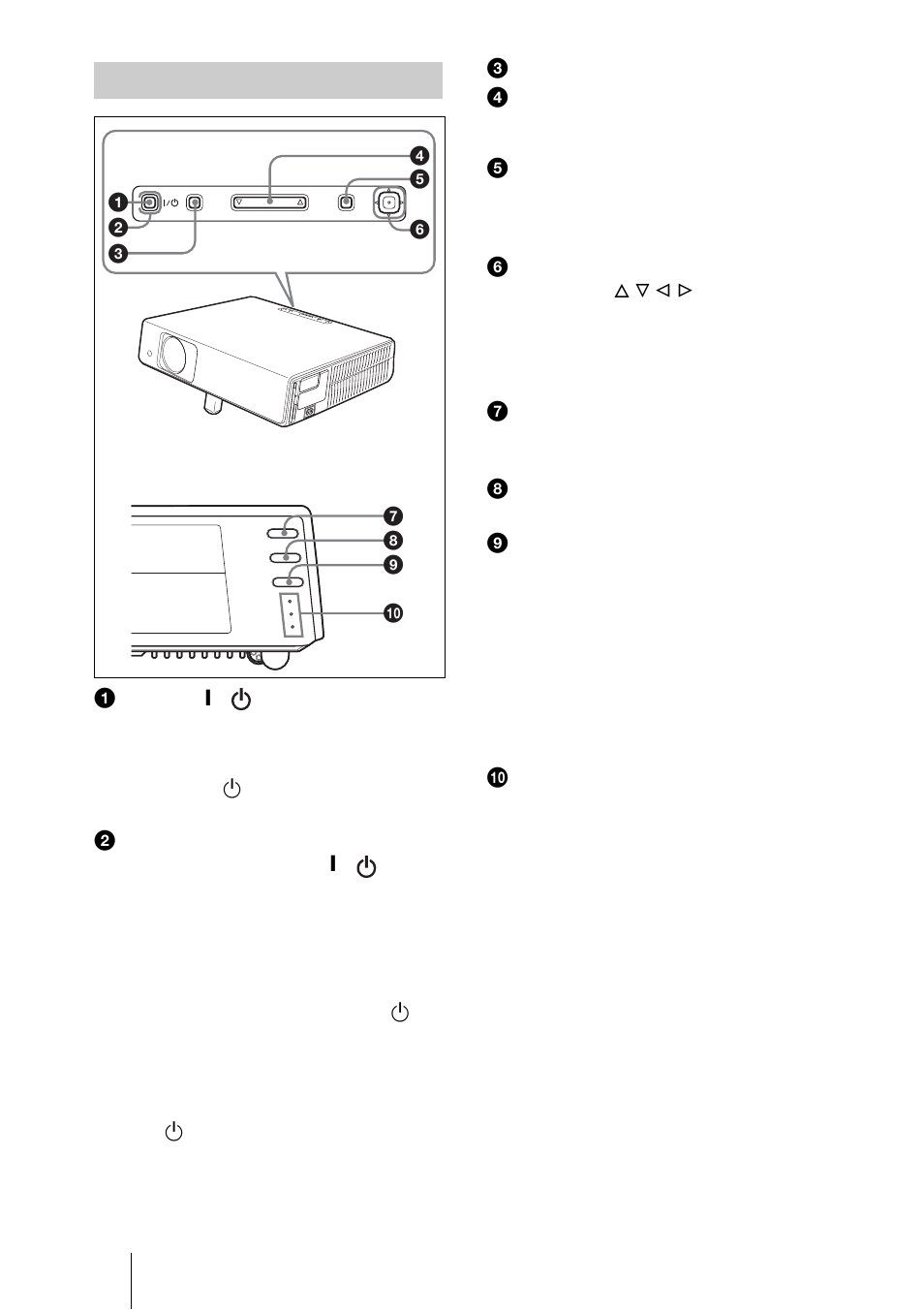 Panneau de commande | Sony VPL-CX70 User Manual | Page 70 / 176