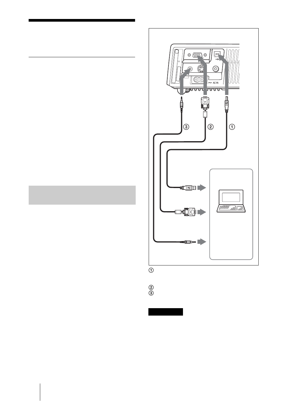 Raccordement du projecteur, Raccordement à un ordinateur, Lors du raccordement du projecteur | Sony VPL-CX70 User Manual | Page 76 / 176