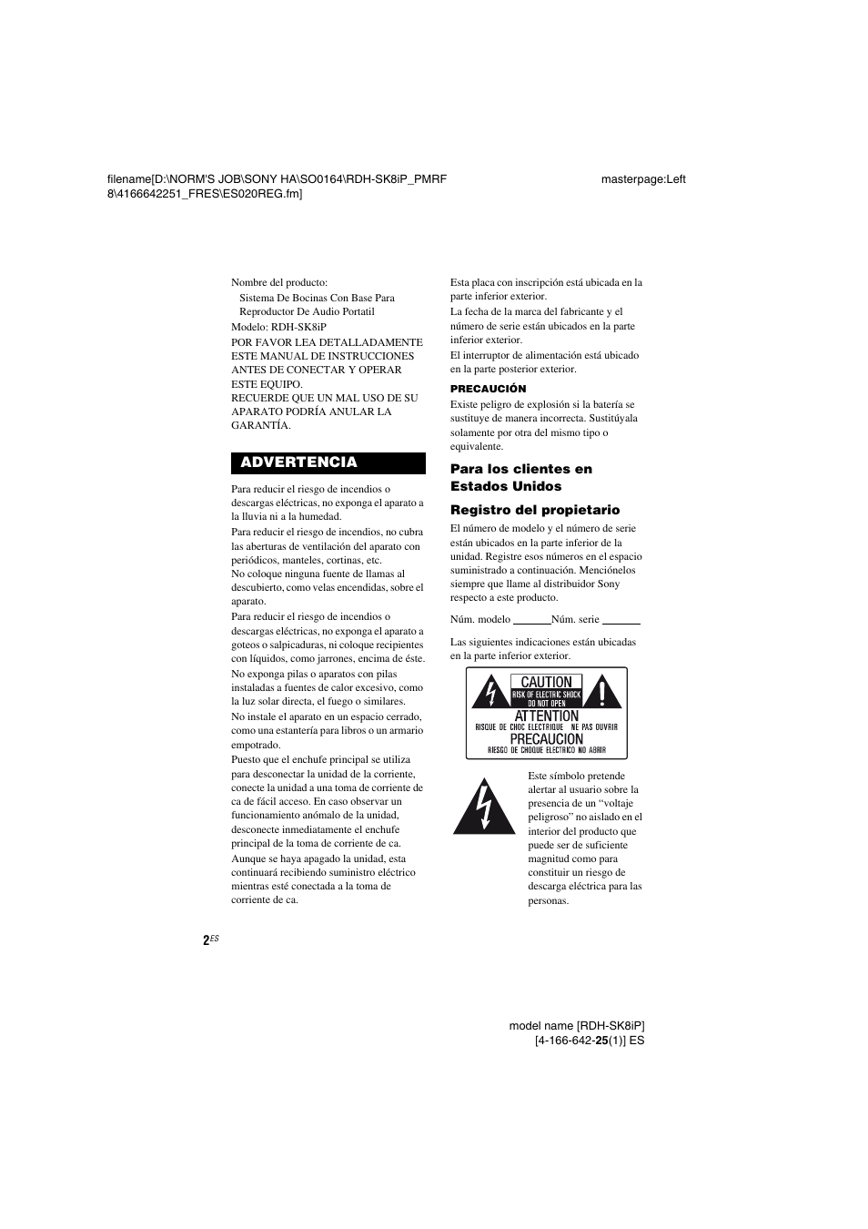 Sony RDH-SK8iP User Manual | Page 22 / 44