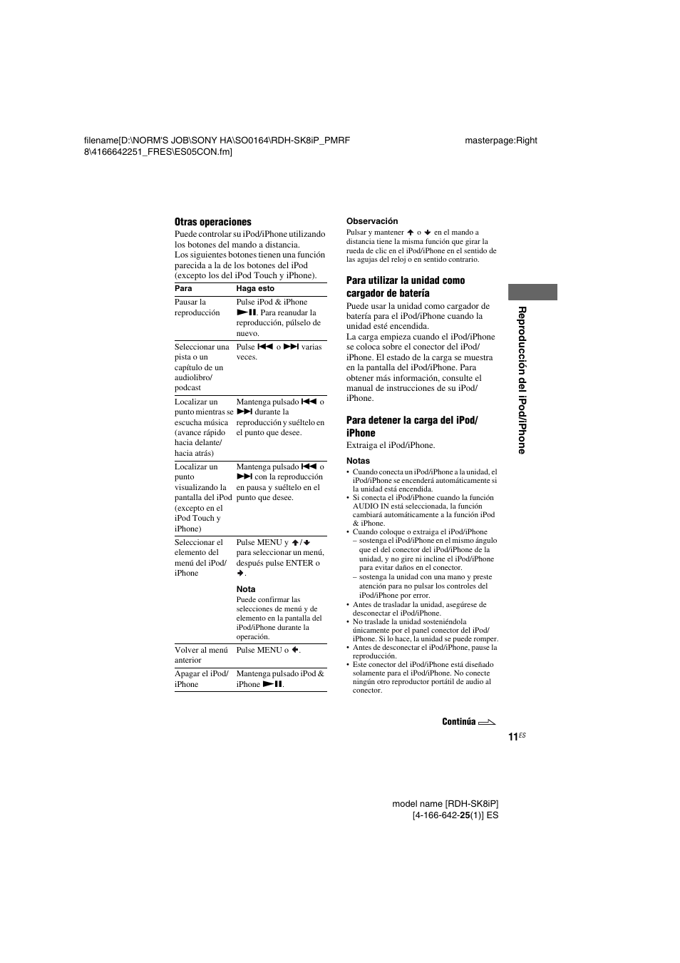 Sony RDH-SK8iP User Manual | Page 31 / 44