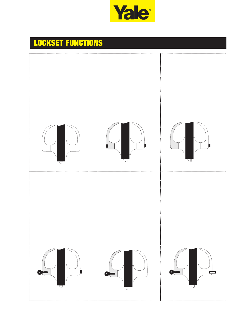 Lockset functions | Assa 5400LN SERIES User Manual | Page 5 / 16