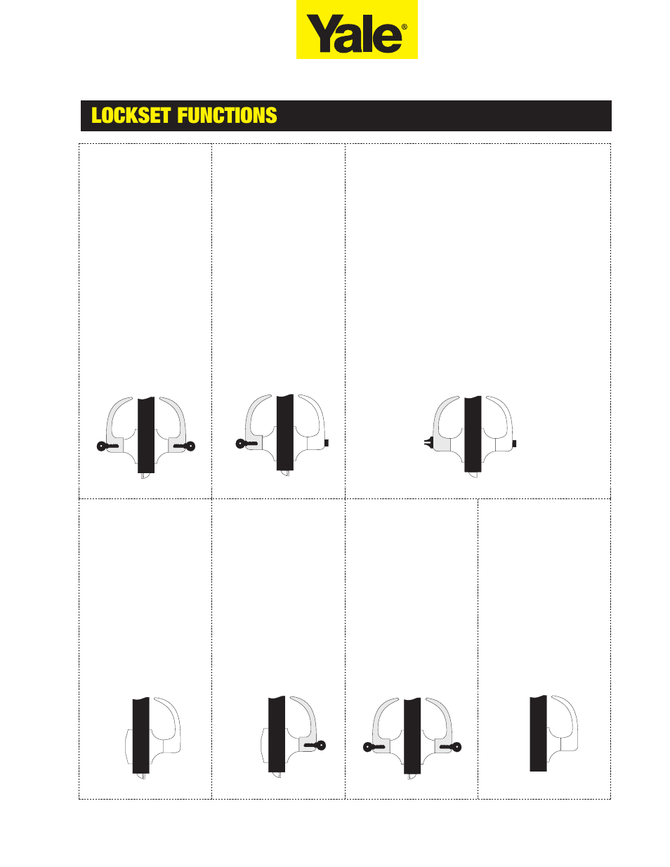 Lockset functions | Assa 5400LN SERIES User Manual | Page 7 / 16