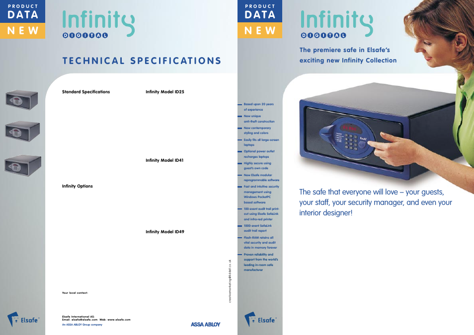 Assa INFINITY ID49 User Manual | 2 pages