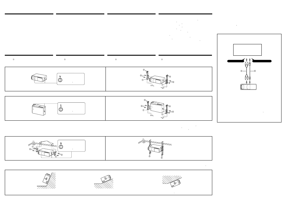 Connections/connexions/ conexiones/ ‡s, Installation, Installation instalación | Sony CDX-60X User Manual | Page 3 / 3