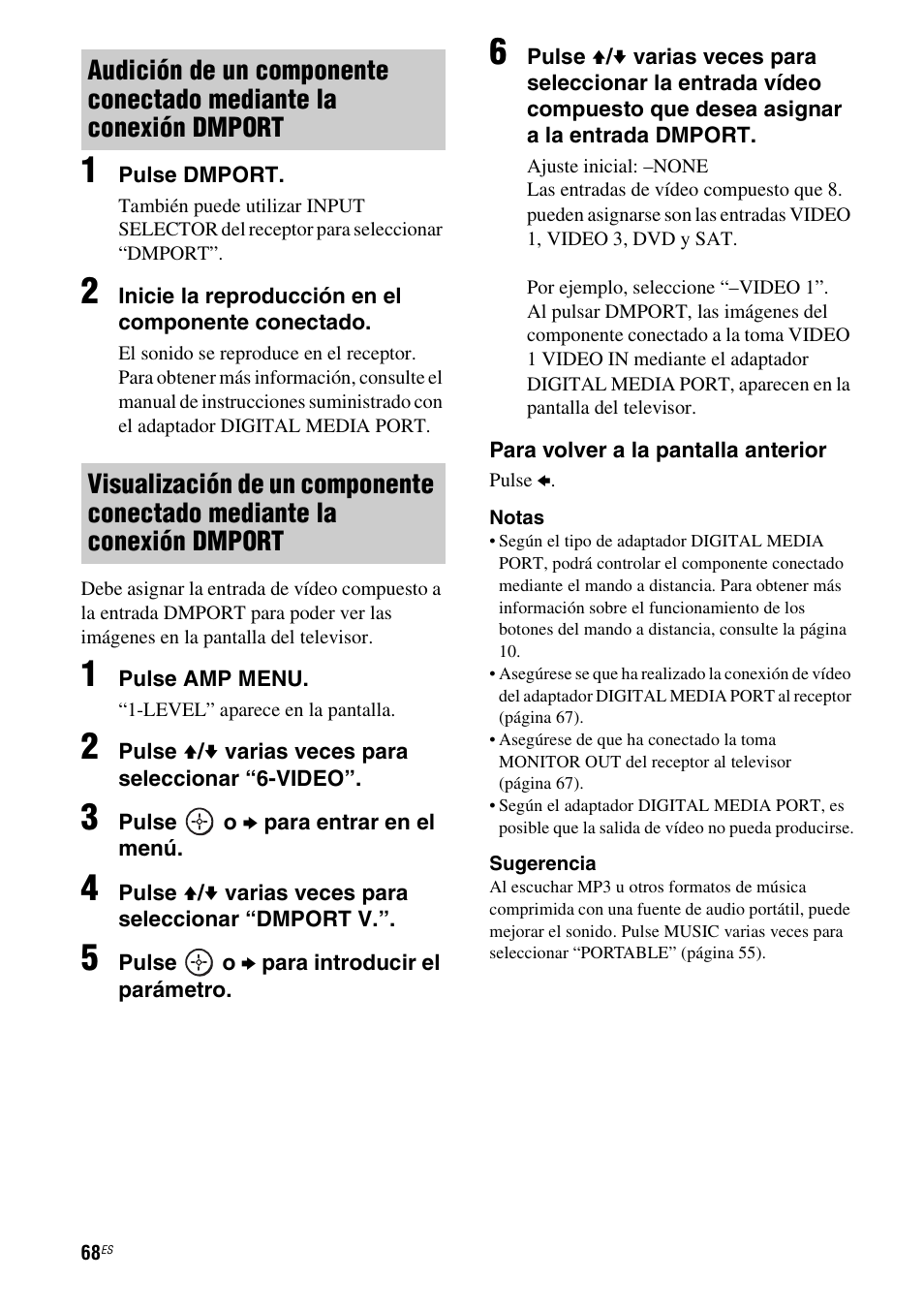 Sony STR-DG710 User Manual | Page 68 / 84