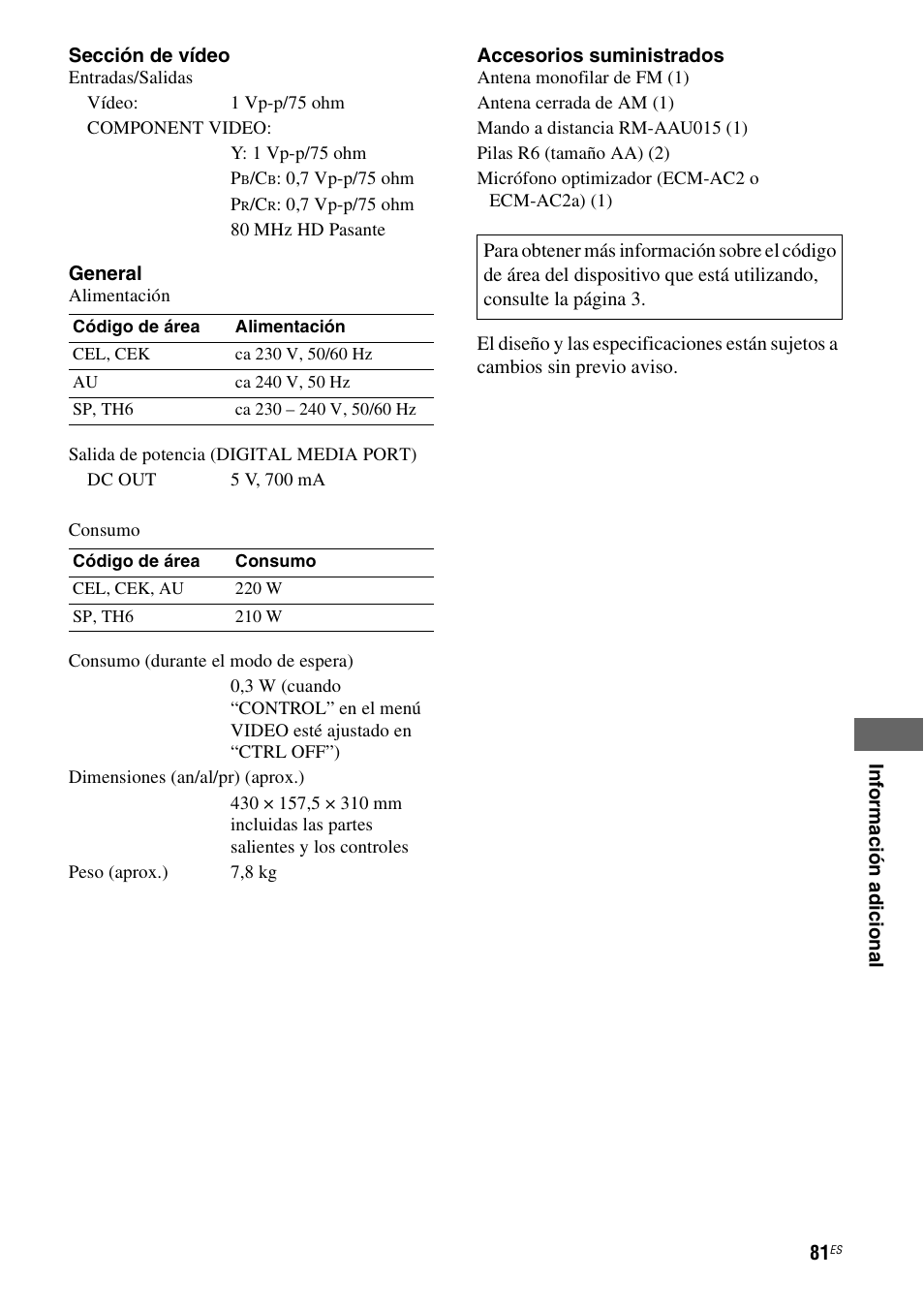 Sony STR-DG710 User Manual | Page 81 / 84