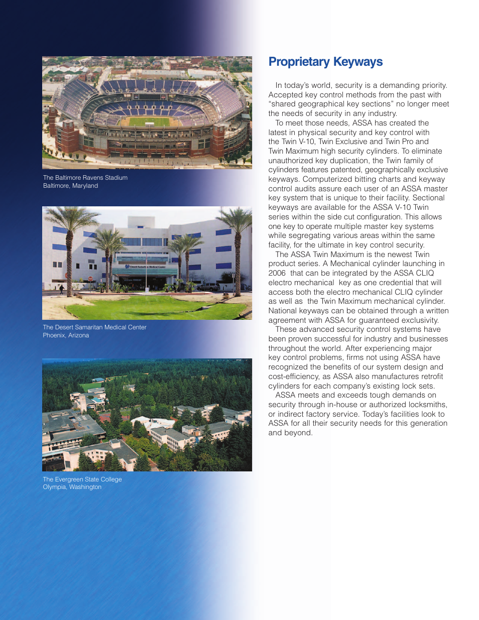 Proprietary keyways | Assa ANSI User Manual | Page 5 / 6