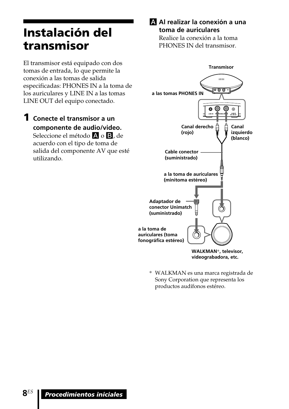 Instalación del transmisor | Sony MDR-IF140K User Manual | Page 36 / 44