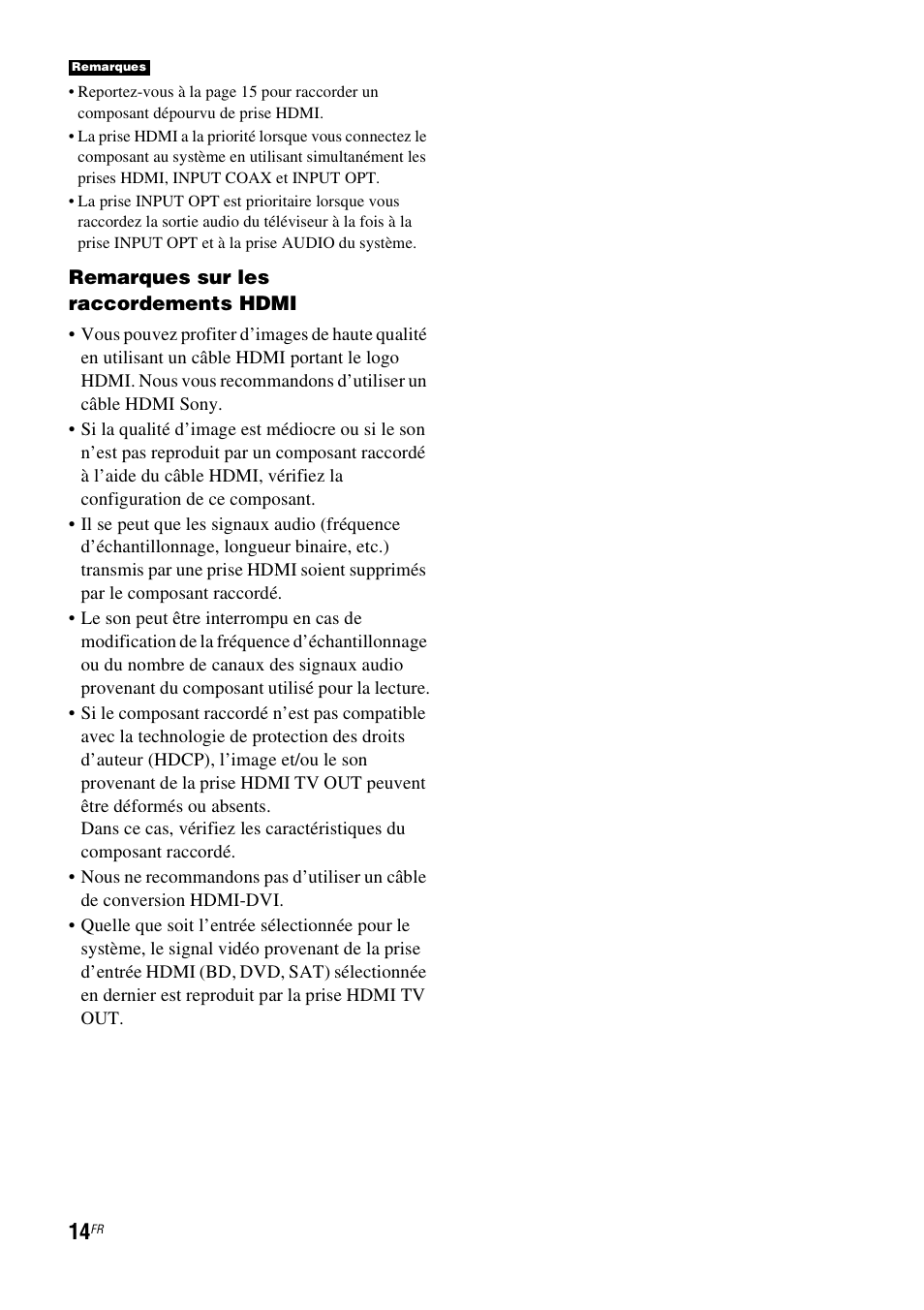 Sony HT-FS1 User Manual | Page 14 / 92