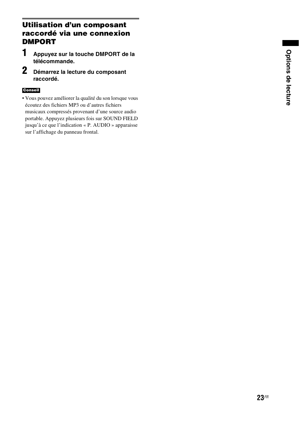 Sony HT-FS1 User Manual | Page 23 / 92