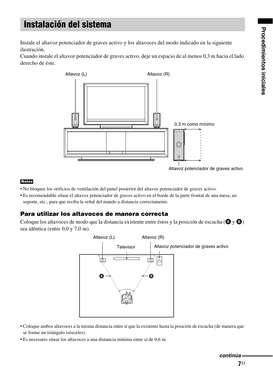 Instalación del sistema | Sony HT-FS1 User Manual | Page 53 / 92