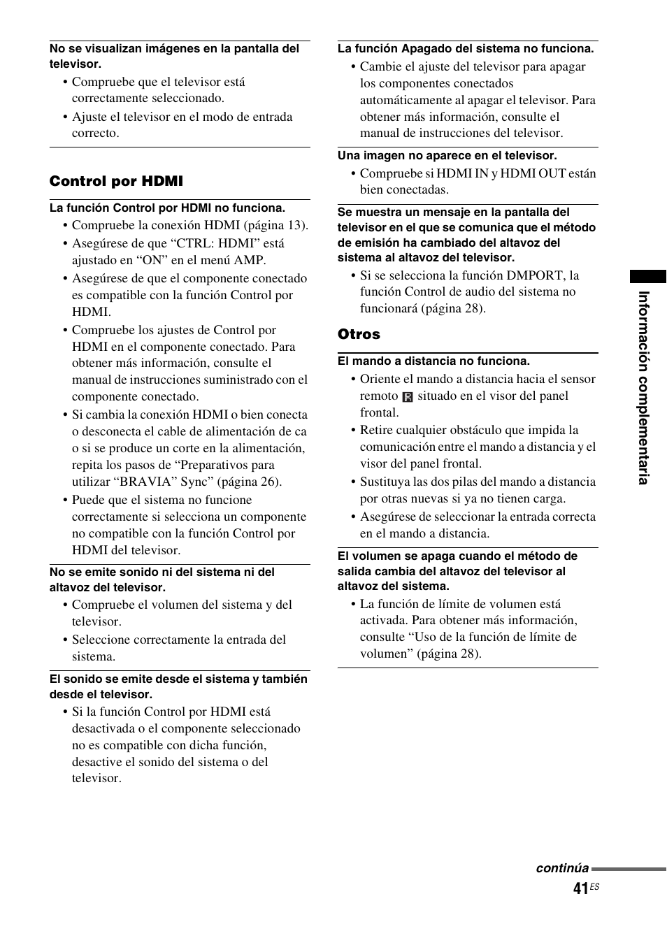 Sony HT-FS1 User Manual | Page 87 / 92