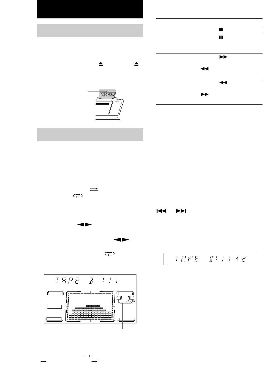 Cassette, Insertion d’une cassette, Lecture d’une cassette | Sony MHC-DP1000D User Manual | Page 108 / 200