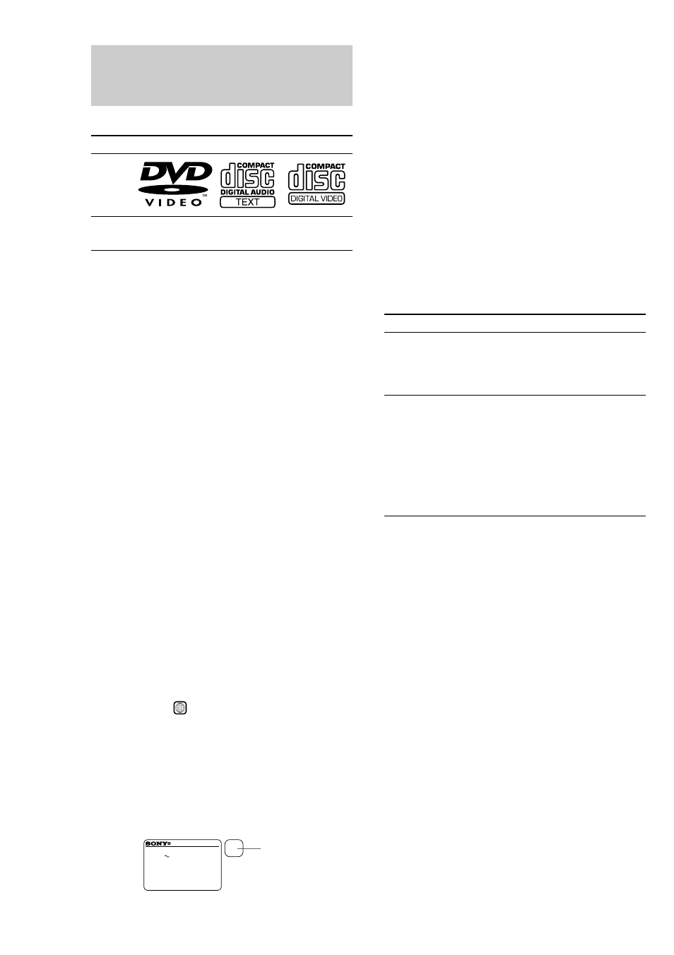 This system can play the following discs, Discs that this system cannot play, Region code of dvds you can play on this system | Sony MHC-DP1000D User Manual | Page 6 / 200