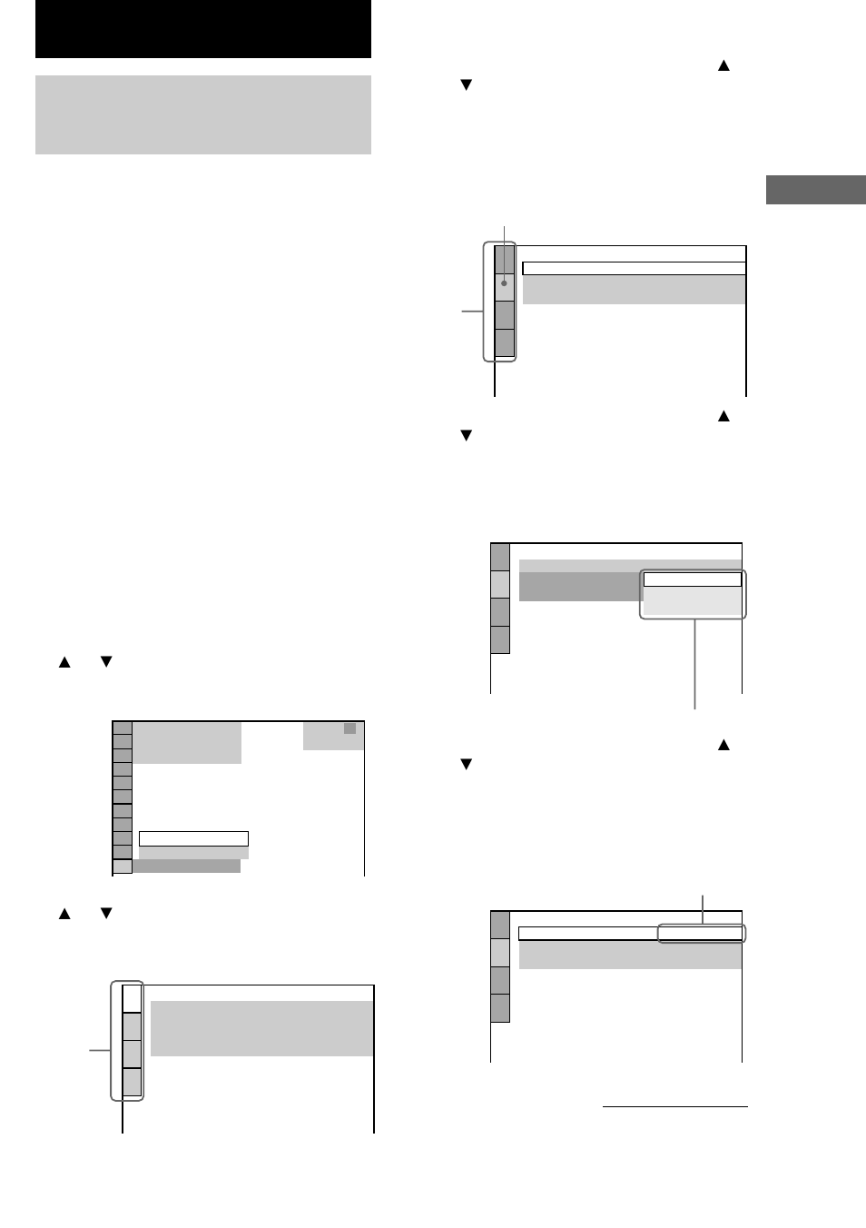 Configuration pour la lecture de dvd/ video cd/cd, Utilisation de l’écran de configuration | Sony MHC-DP1000D User Manual | Page 83 / 200