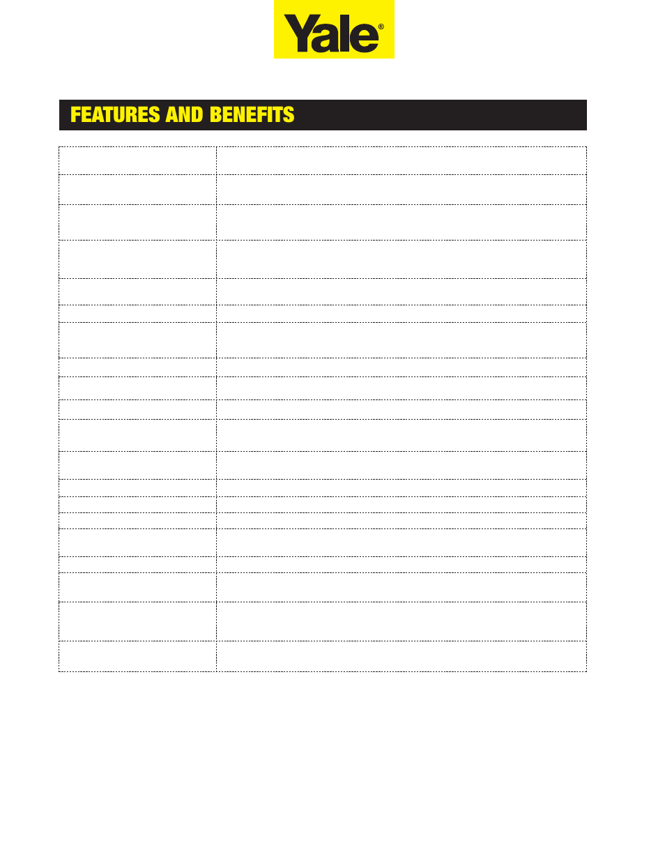 Features and benefits | Assa E5496LN User Manual | Page 4 / 12