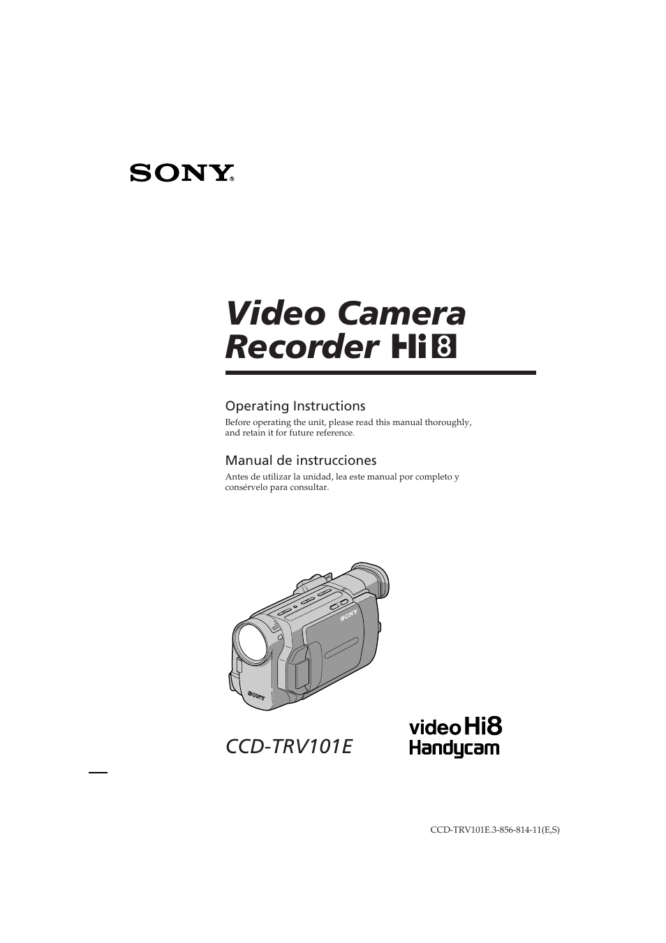 Sony CCD-TRV101E User Manual | 120 pages