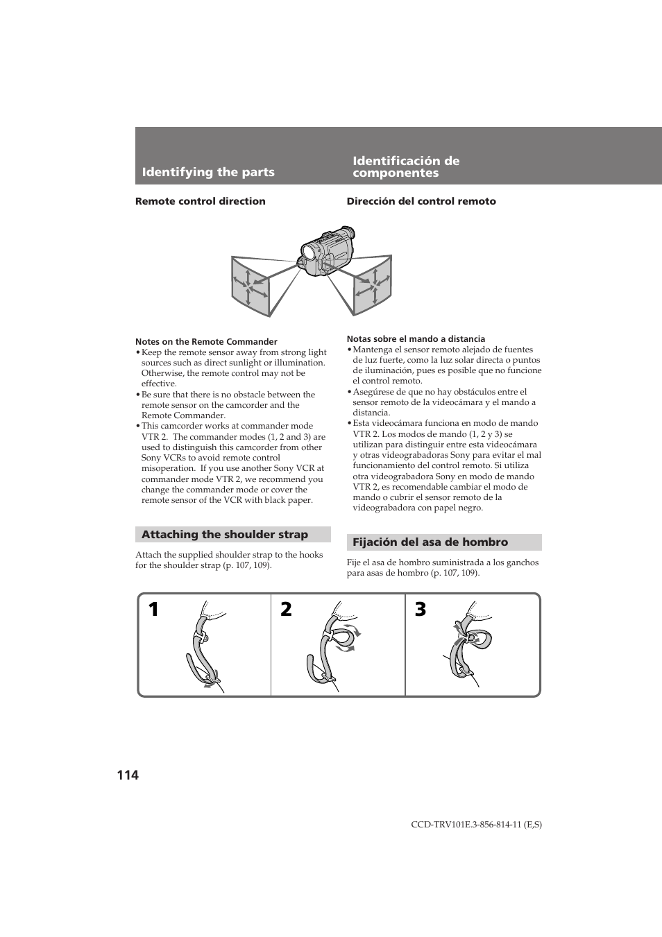 Sony CCD-TRV101E User Manual | Page 114 / 120