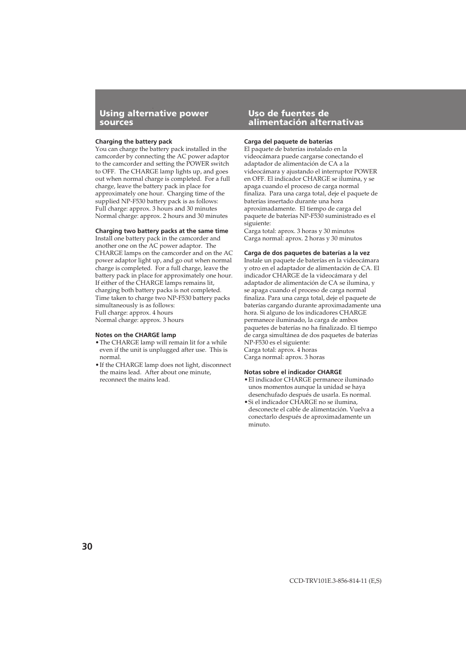 Sony CCD-TRV101E User Manual | Page 30 / 120