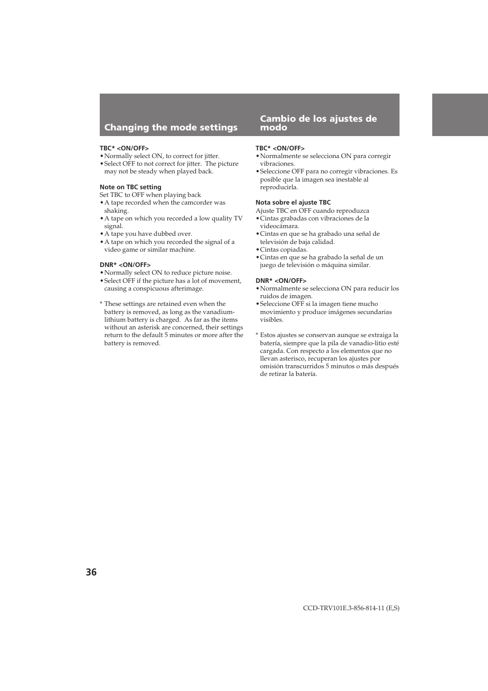 Sony CCD-TRV101E User Manual | Page 36 / 120
