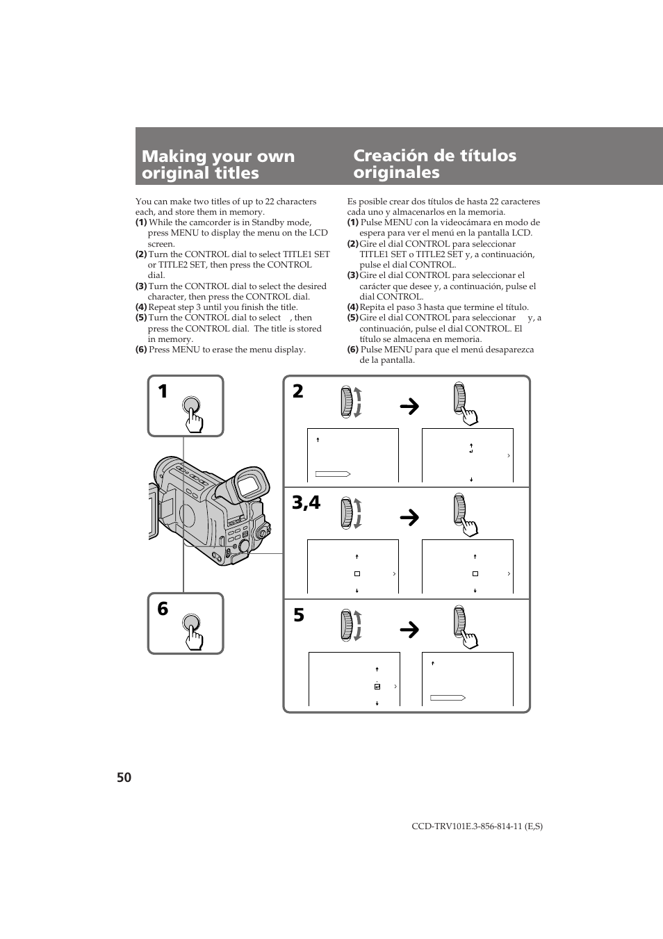 Sony CCD-TRV101E User Manual | Page 50 / 120