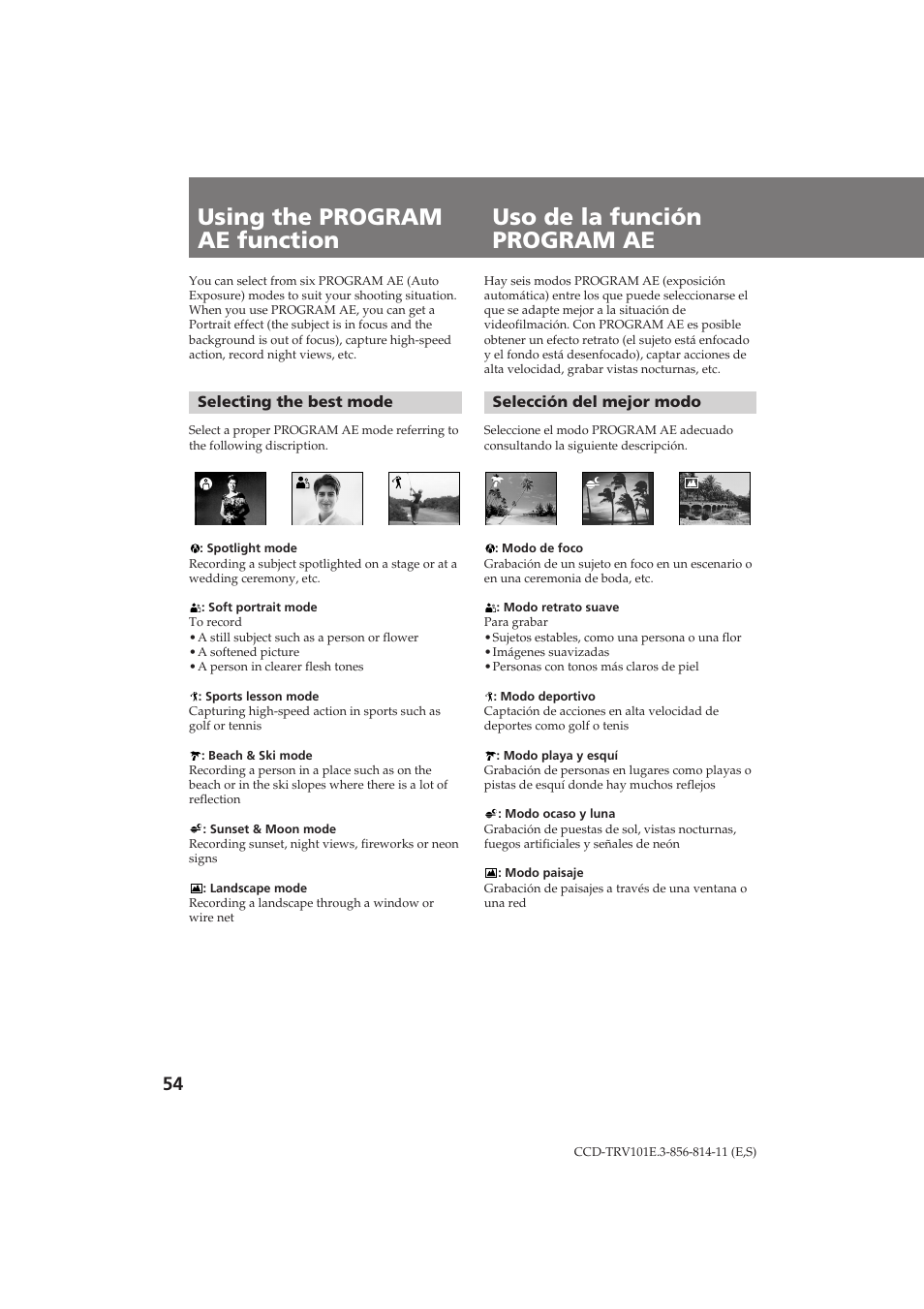 Sony CCD-TRV101E User Manual | Page 54 / 120