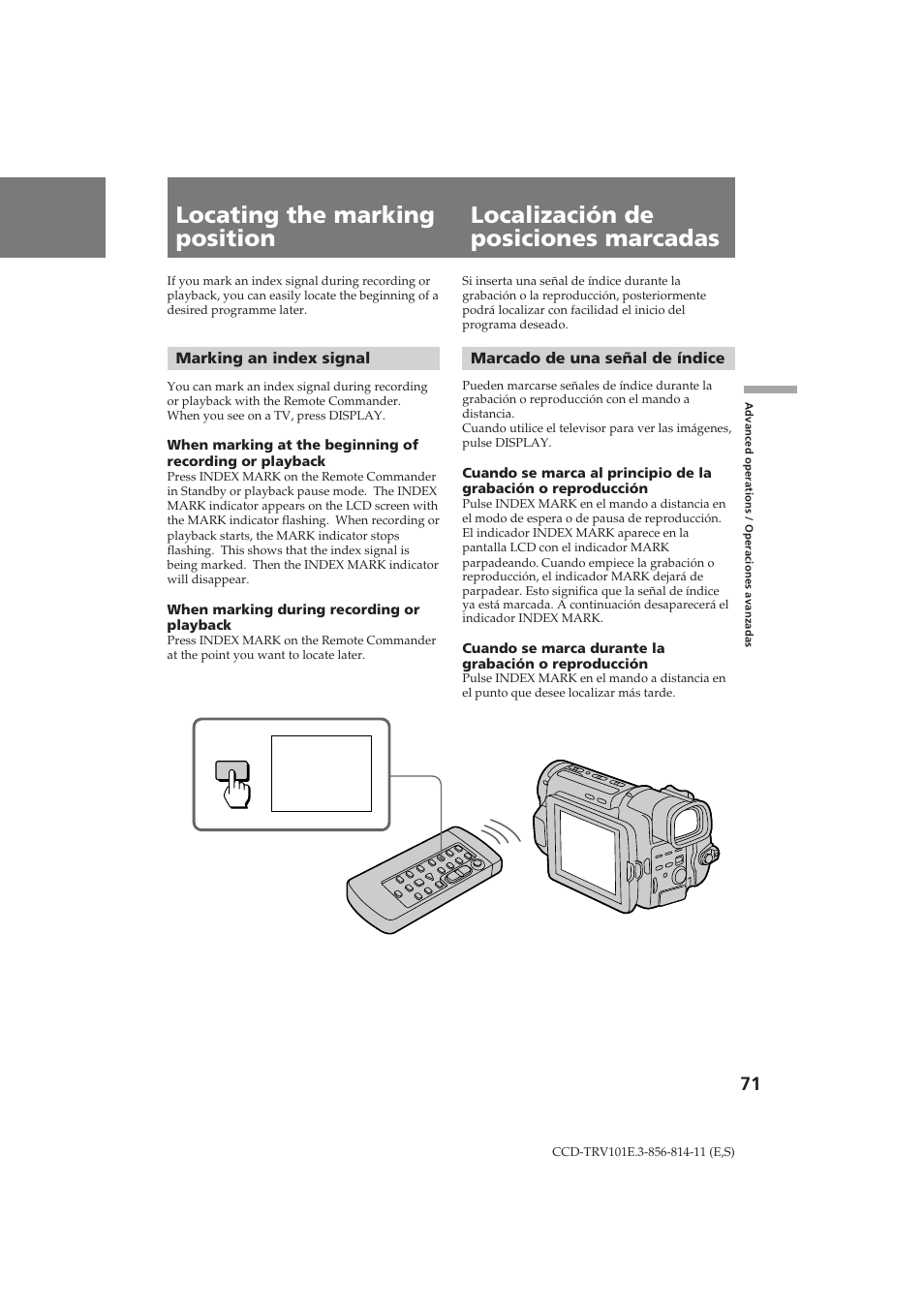 Sony CCD-TRV101E User Manual | Page 71 / 120