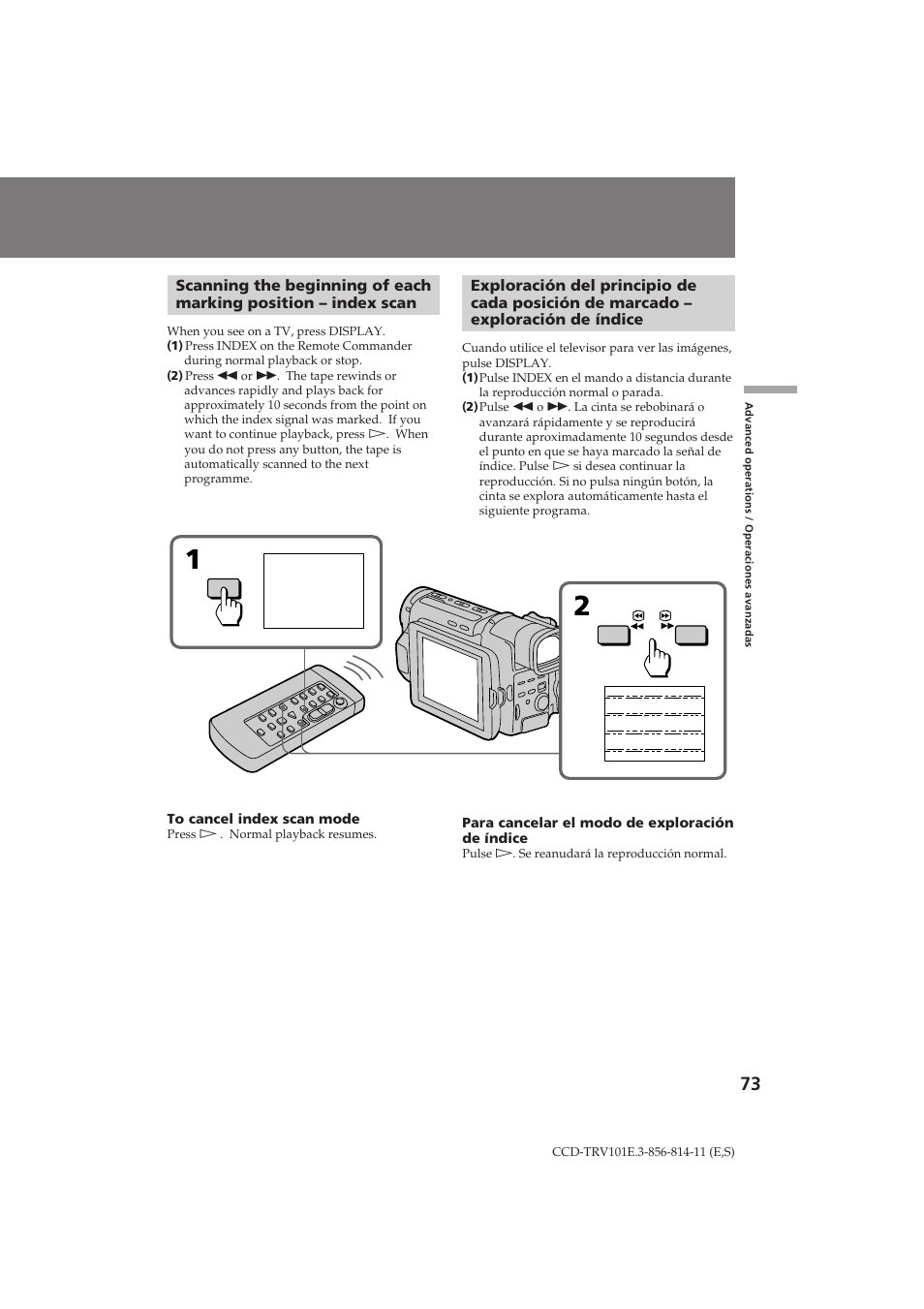 Sony CCD-TRV101E User Manual | Page 73 / 120