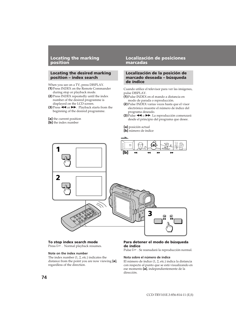 Sony CCD-TRV101E User Manual | Page 74 / 120