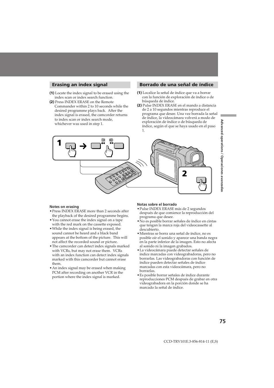 Sony CCD-TRV101E User Manual | Page 75 / 120
