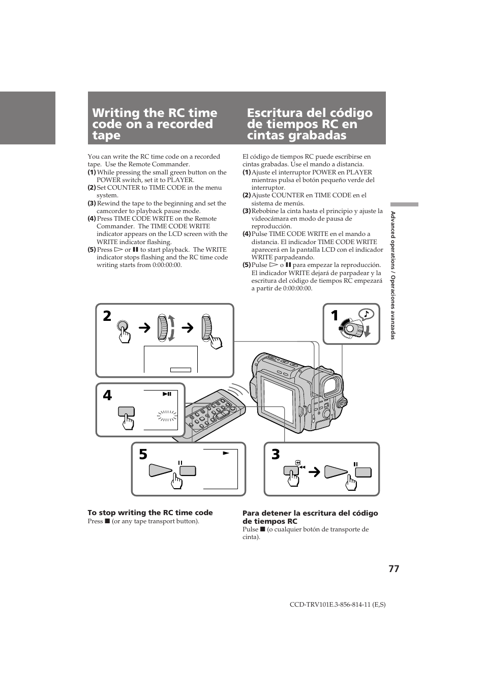 Sony CCD-TRV101E User Manual | Page 77 / 120