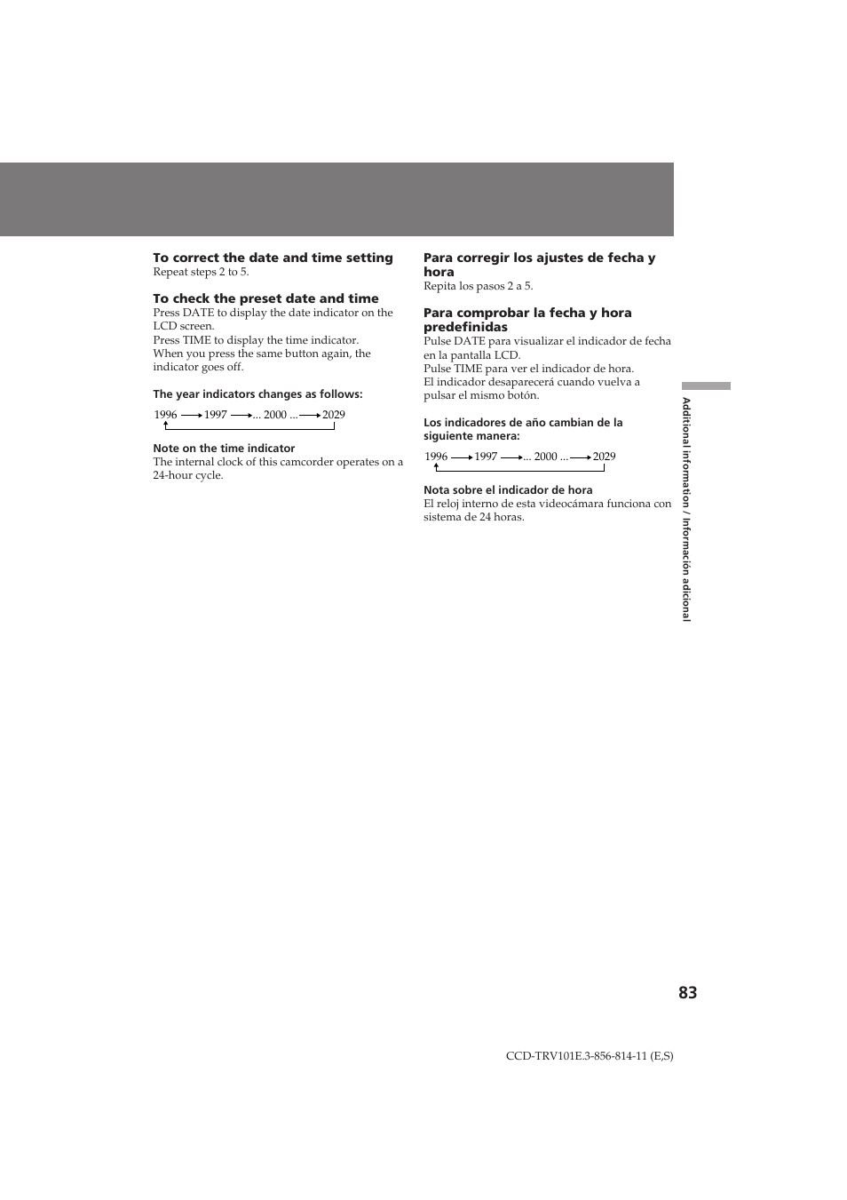 Sony CCD-TRV101E User Manual | Page 83 / 120