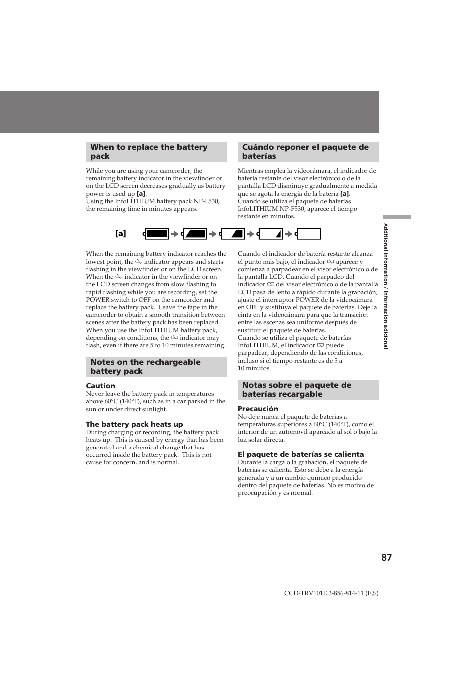 Sony CCD-TRV101E User Manual | Page 87 / 120