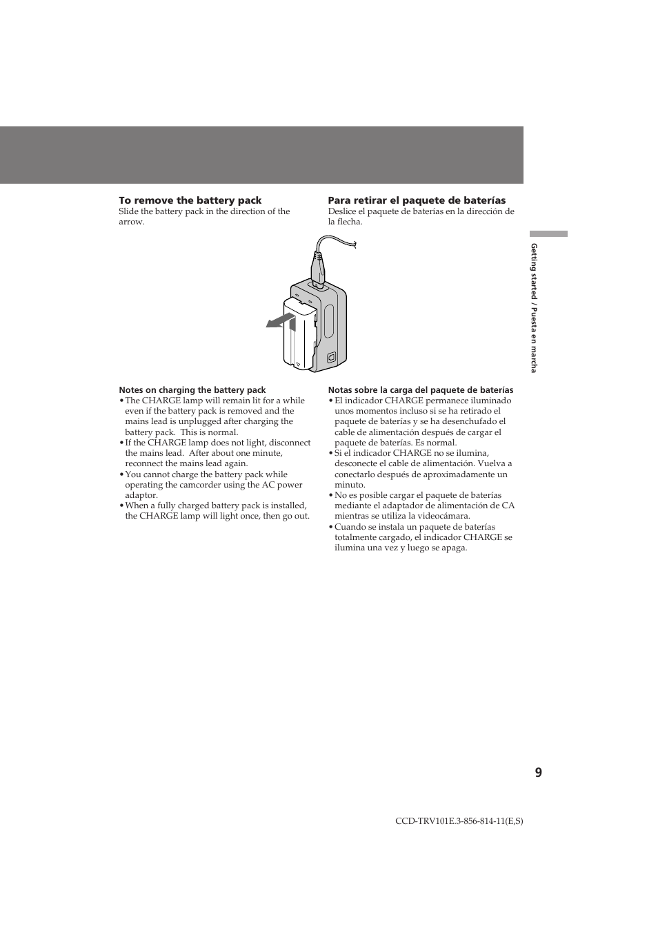 Sony CCD-TRV101E User Manual | Page 9 / 120