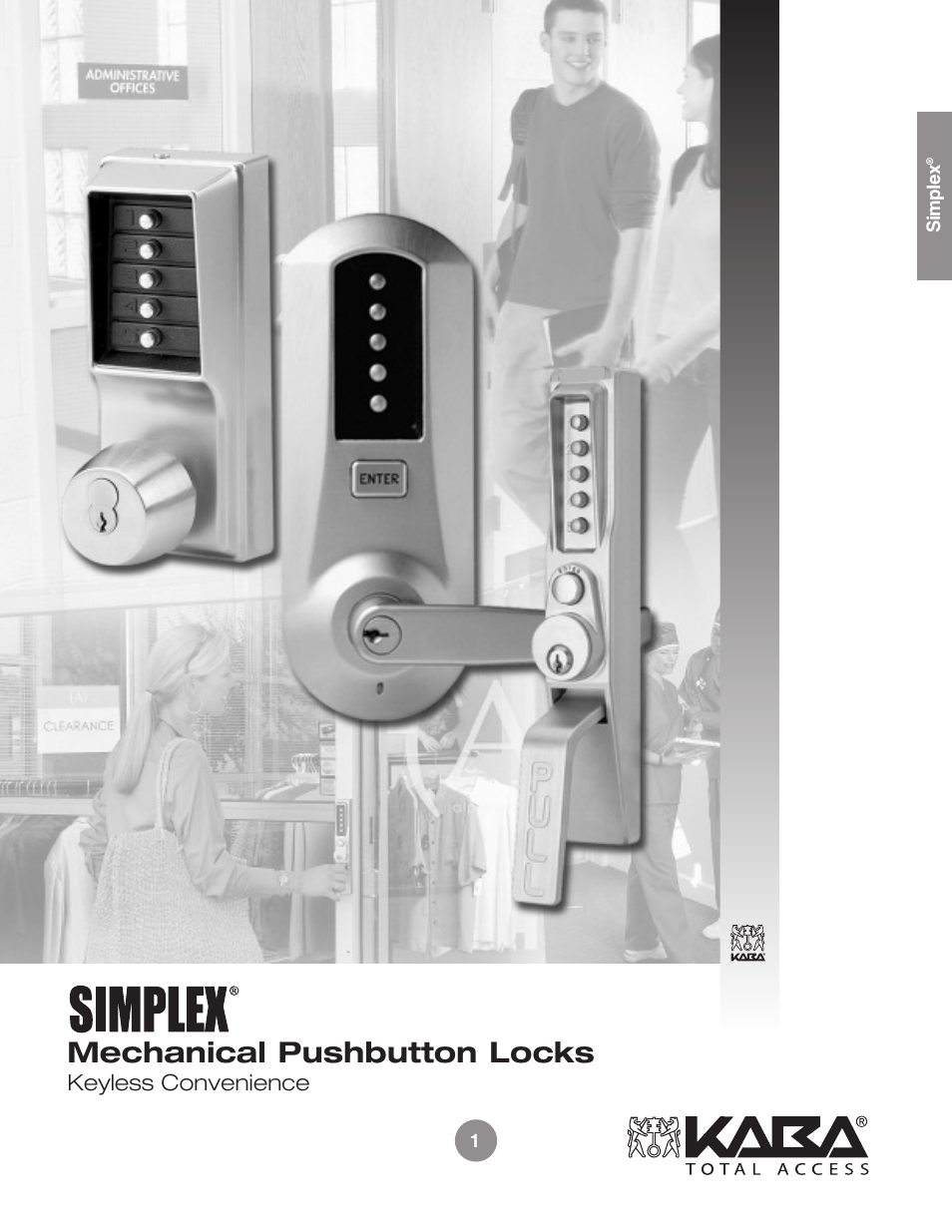 Assa Simplex Mechanical Pushbutton Locks User Manual | 54 pages