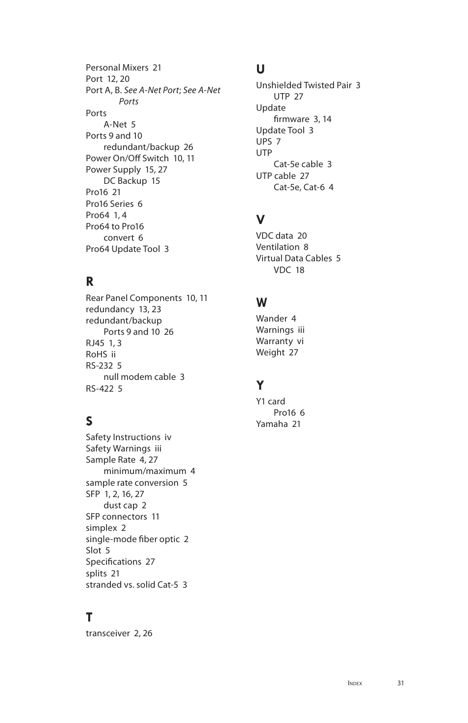Aviom MH10f User Manual | Page 39 / 41