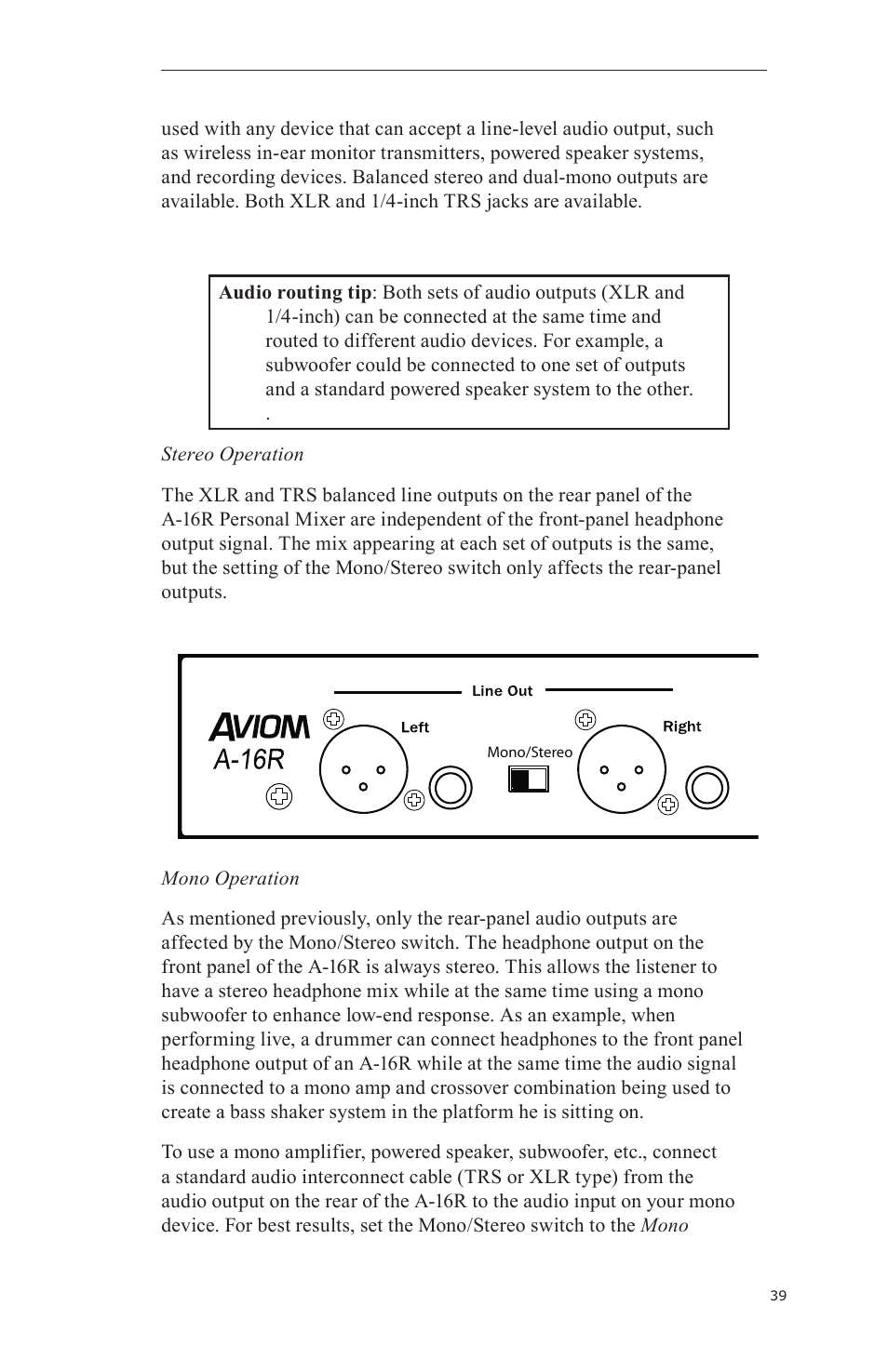 Aviom A-16CS User Manual | Page 49 / 92