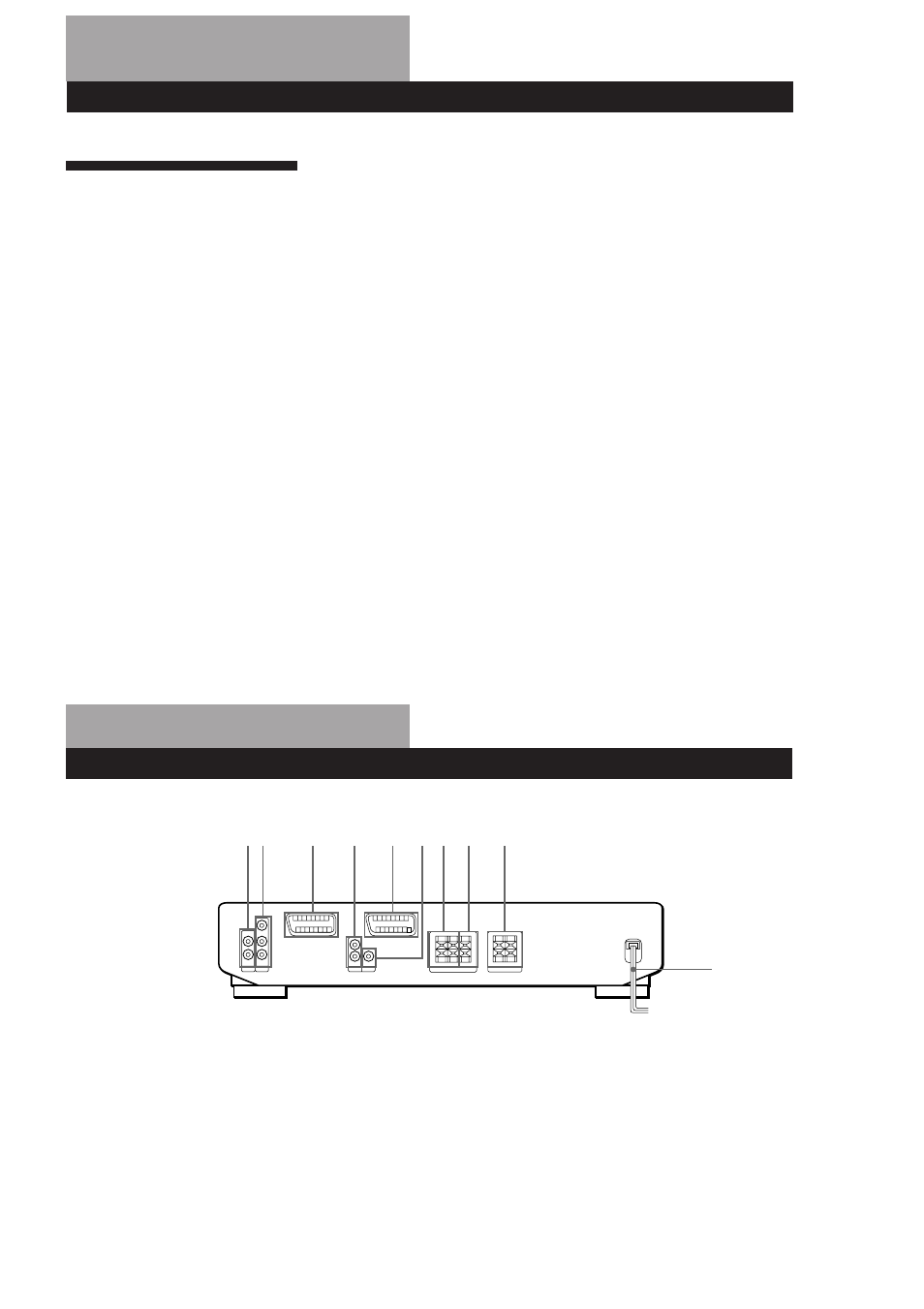 Índice alfabético, T, u, v, w, x, y, z, G, h, i, j, k, l | M, n, o, A, b | Sony TA-VE100 User Manual | Page 36 / 51