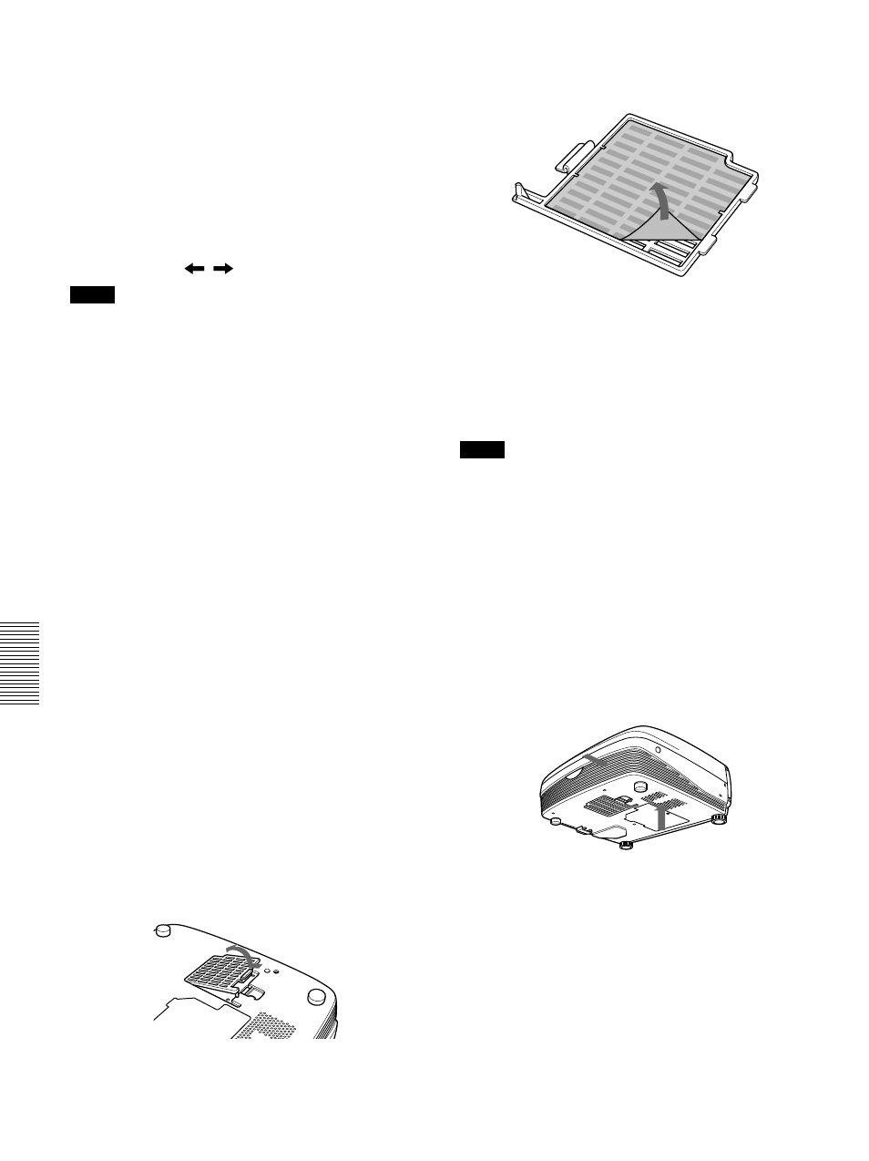 Limpieza del filtro de aire | Sony VPL-PS10 User Manual | Page 122 / 128