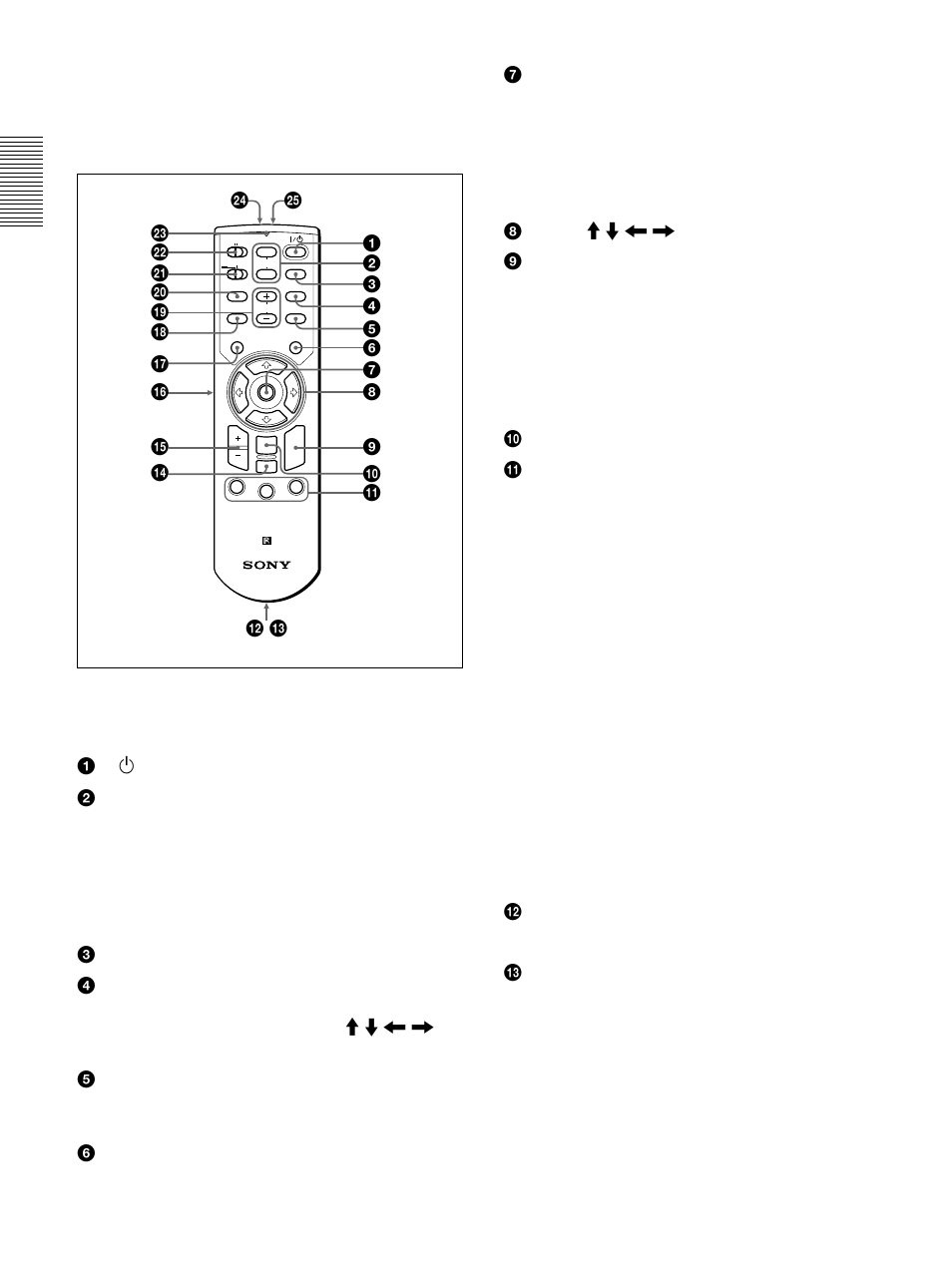 Remote commander (supplied with the vpl-px15/px10) | Sony VPL-PS10 User Manual | Page 14 / 128