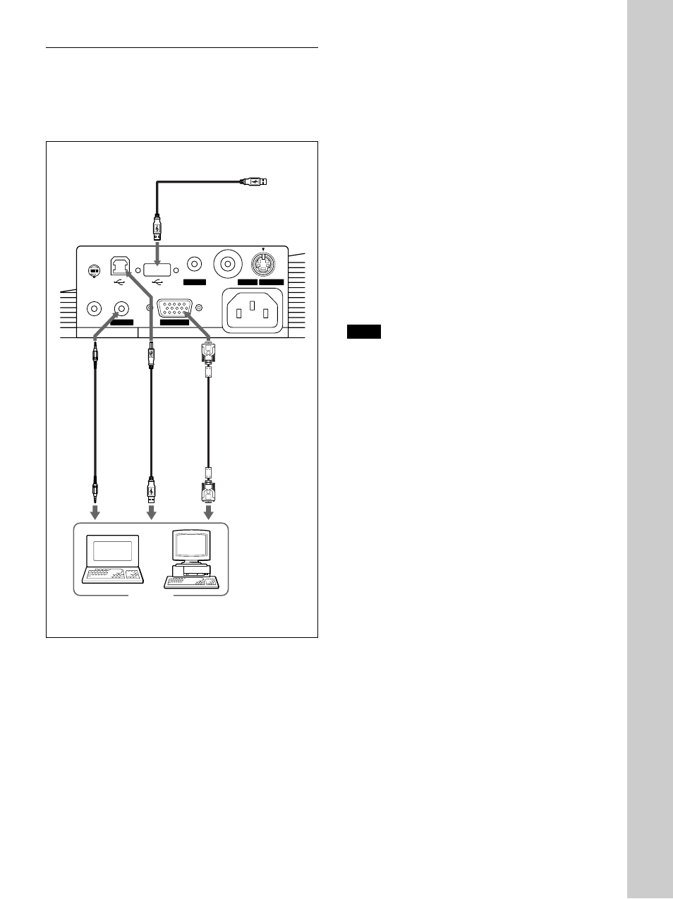 Setting up and pr ojecting, Pc/at, Compatible computer | Sony VPL-PS10 User Manual | Page 19 / 128