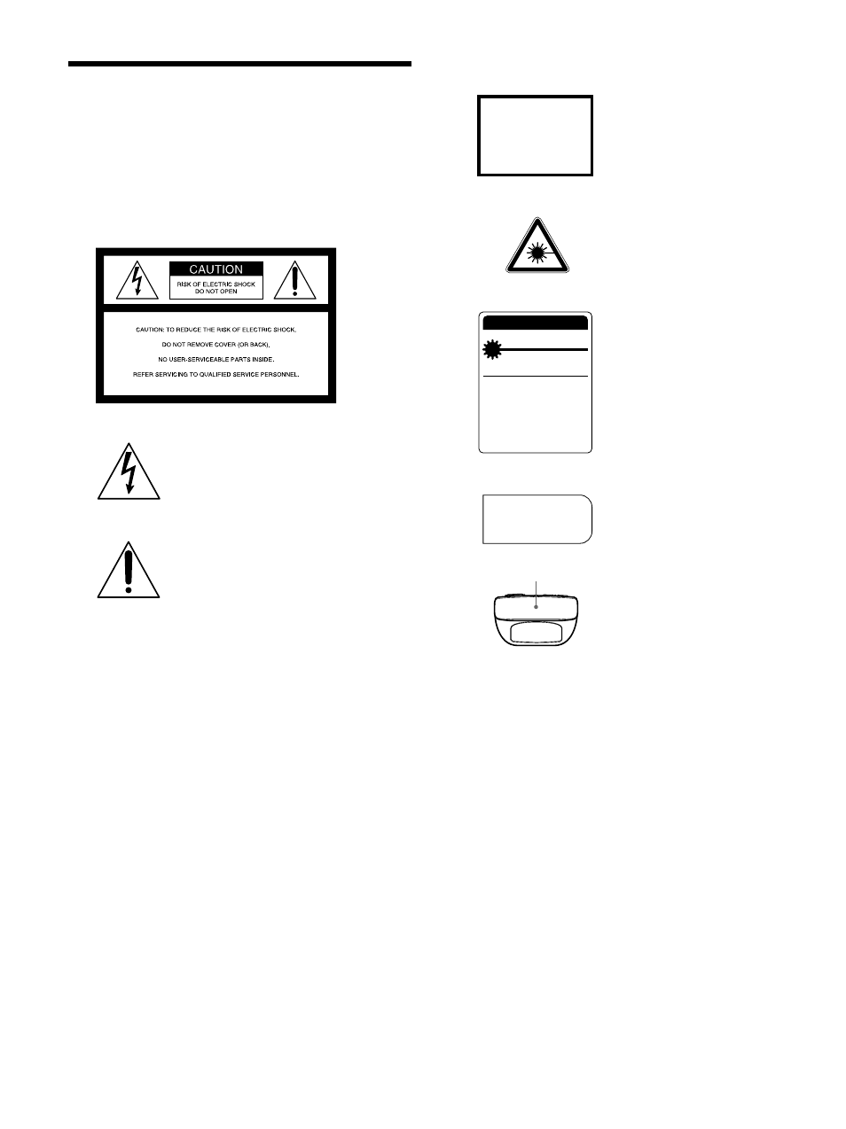 Warning | Sony VPL-PS10 User Manual | Page 2 / 128