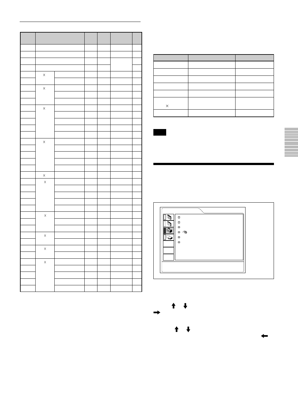 The set setting menu, Preset signals | Sony VPL-PS10 User Manual | Page 31 / 128