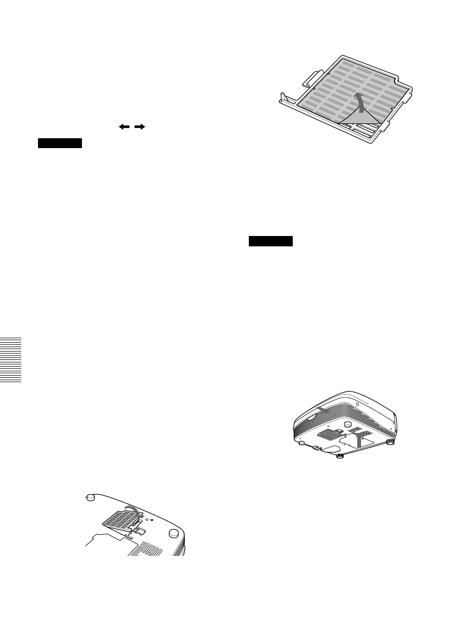 Nettoyage du filtre à air | Sony VPL-PS10 User Manual | Page 80 / 128