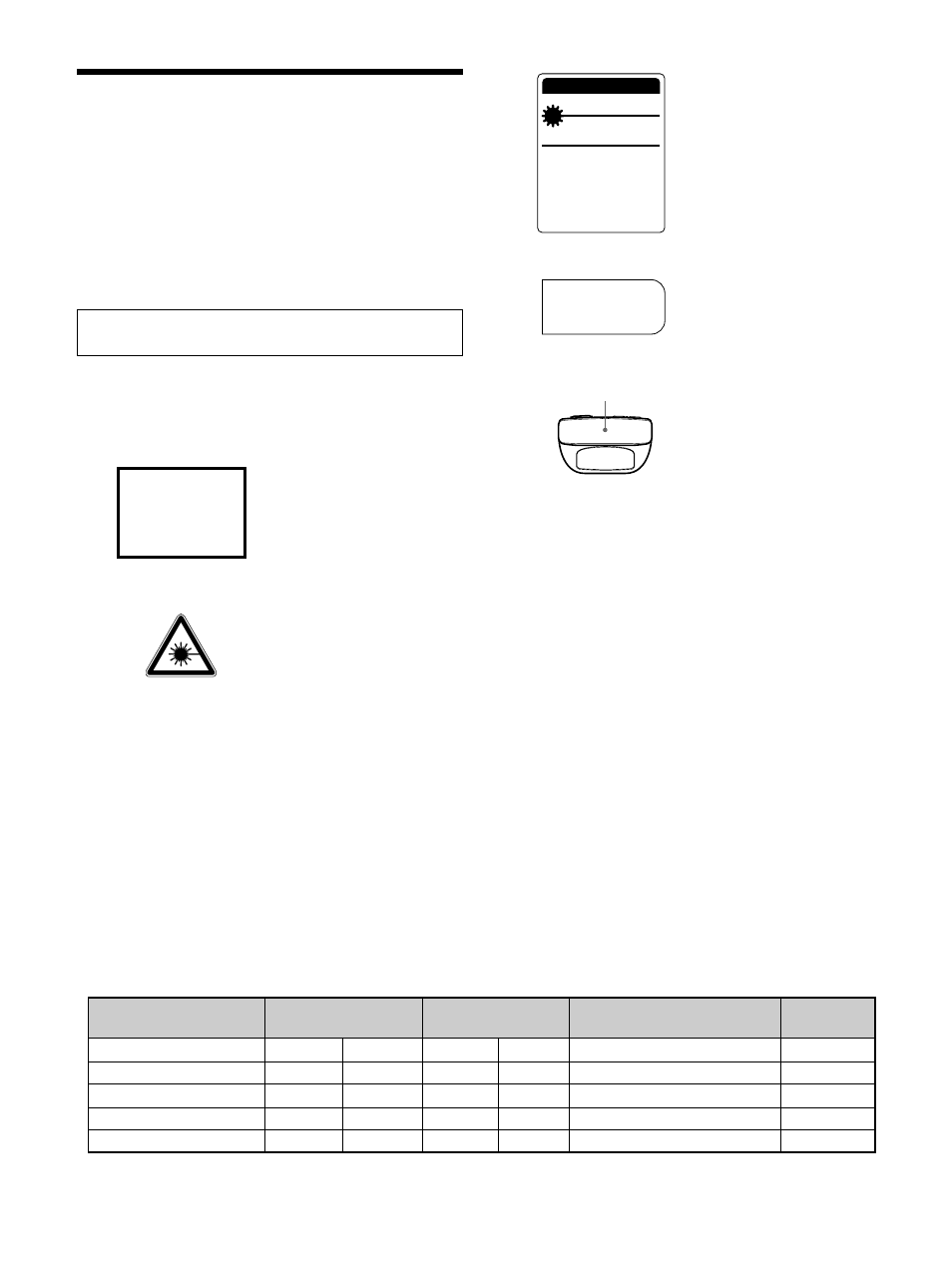 Advertencia | Sony VPL-PS10 User Manual | Page 88 / 128